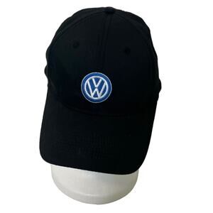Volkswagen DriverGear Black Baseball Hat VW Logo Cap Adjustable Strapback 2014